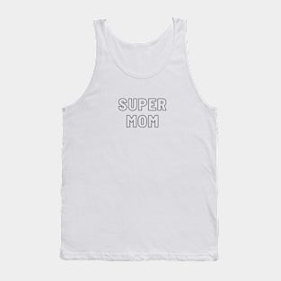 Super Mom Hollow Typography Tank Top